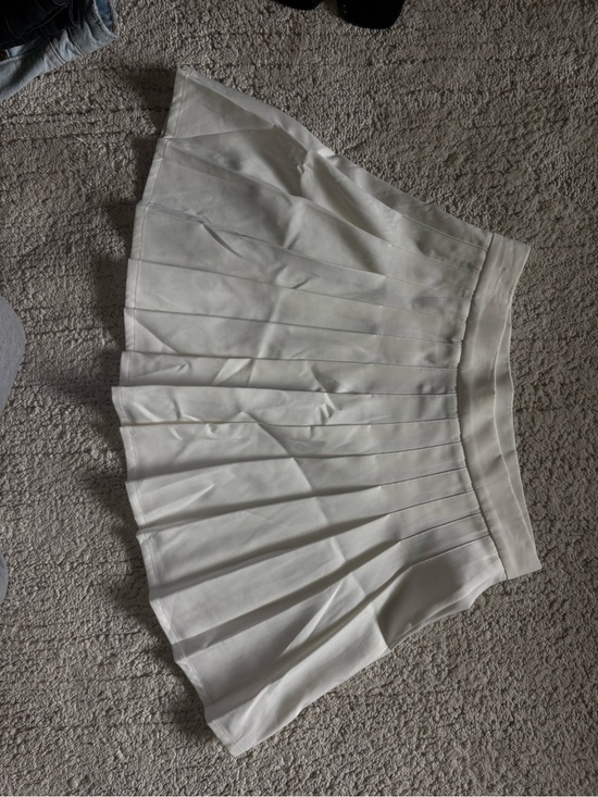 Princess Polly Dresses & Skirts - Princess Polly Cream Pleated Mini Skirt